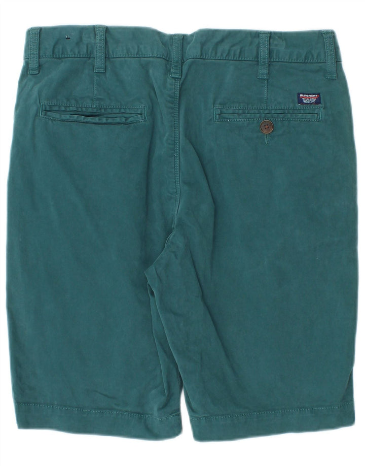 Pantaloni scurți chino Superdry pentru bărbați W30, bumbac albastru mediu