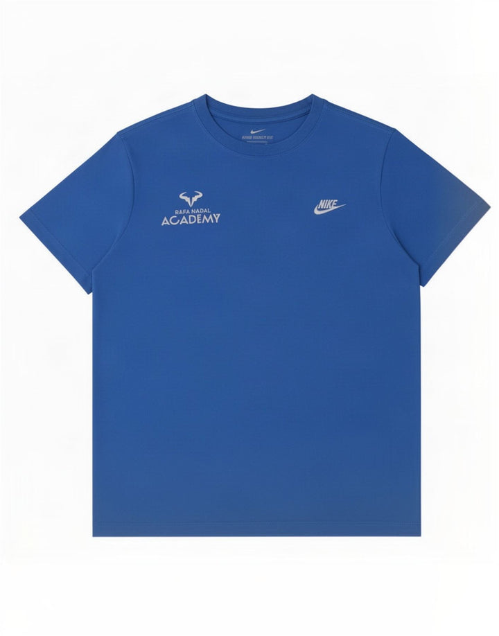 Tricou grafic Nike Rafa pentru bărbați Top din bumbac albastru mediu