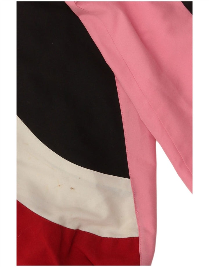 Trening pentru bărbați vintage, jachetă de top, mică, neagră, din poliester