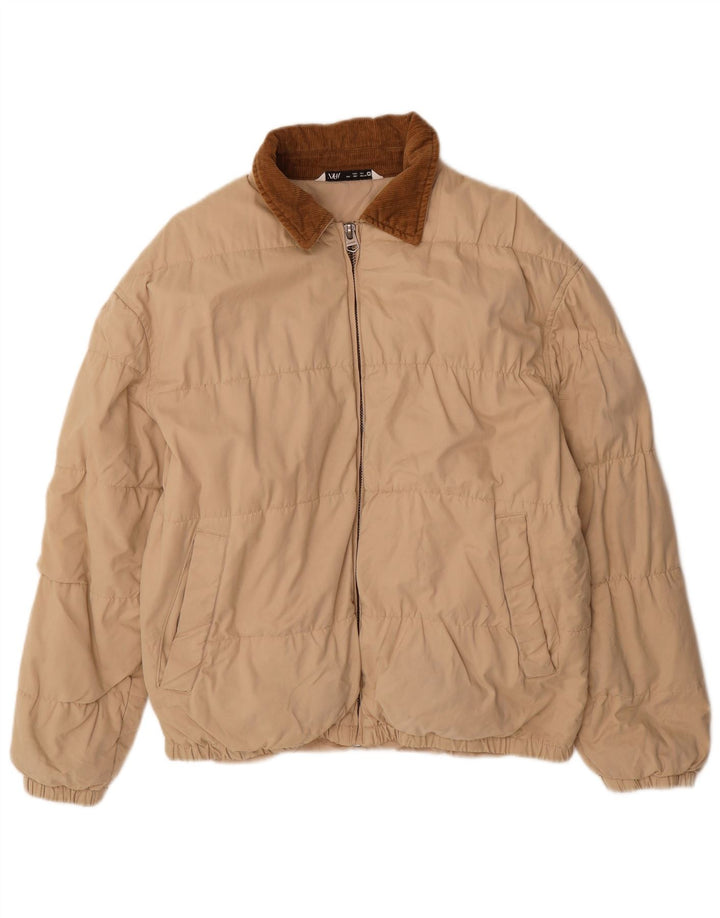 Bomber pentru bărbați Zara UK 40, mare, bej, poliester