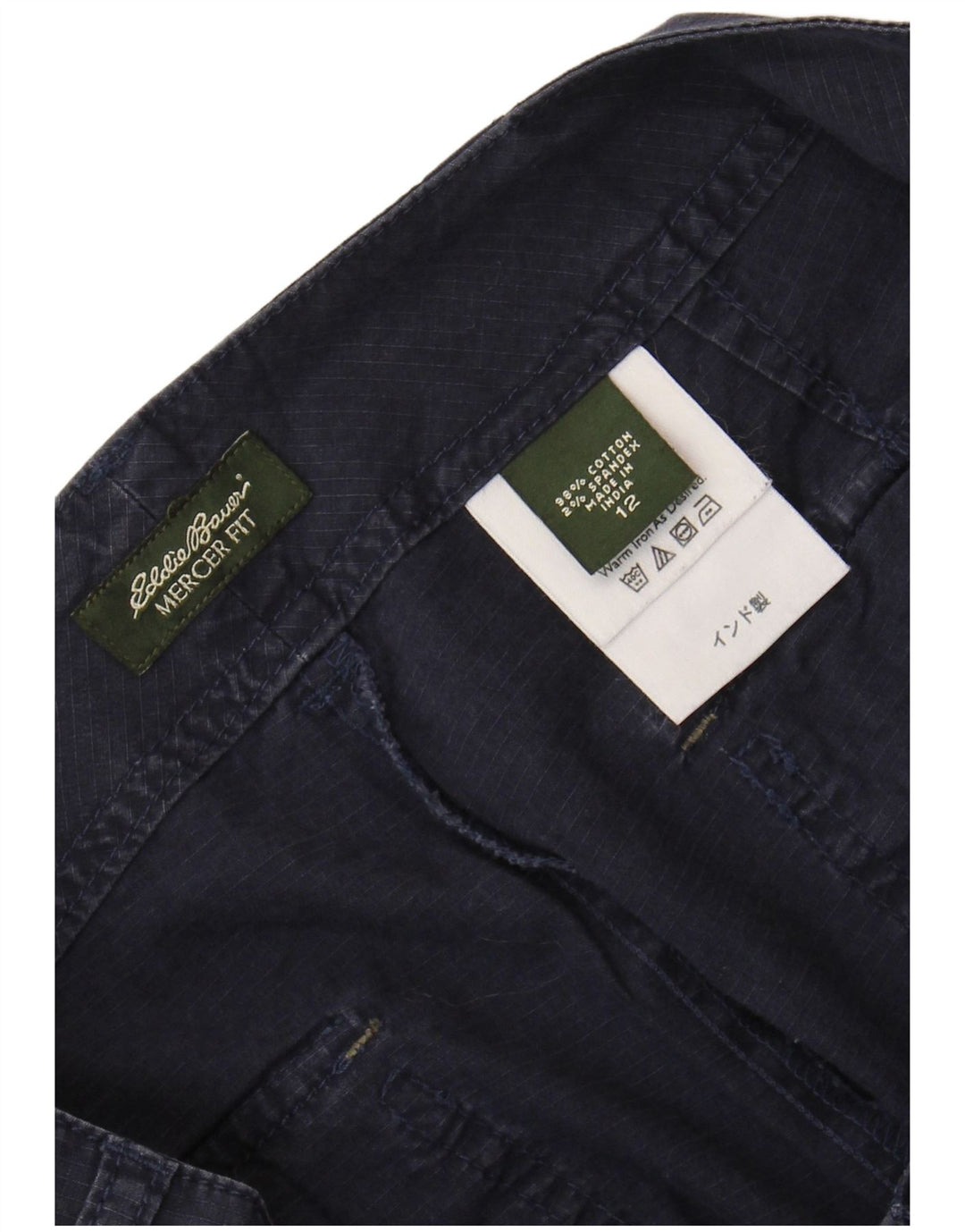 EDDIE BAUER Pantaloni scurți pentru femei Mercer Fit Cargo US 12 Large W34 Bleumarin