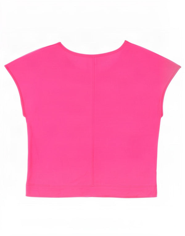 Tricou crop vintage pentru femei Top IT 46 mare bumbac roz