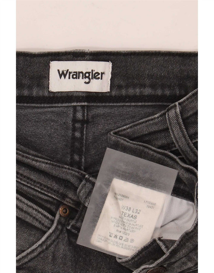 Blugi drepte stretch pentru bărbați Wrangler Texas W38 L32 bumbac gri