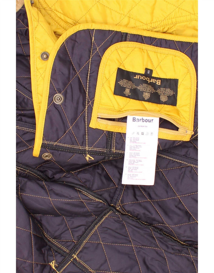 Jachetă matlasată Barbour pentru fete 5-6 ani, mică, galbenă, din poliamidă