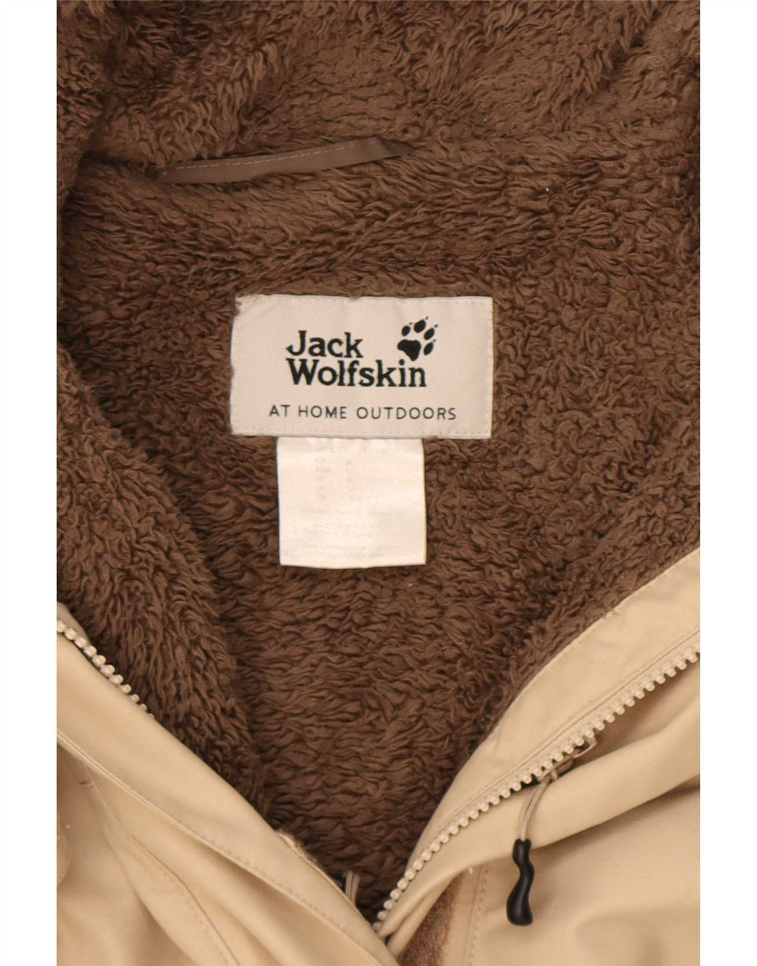 Jack Wolfskin Jachetă Parka cu glugă pentru femei UK 14 Medium Bej Poliester