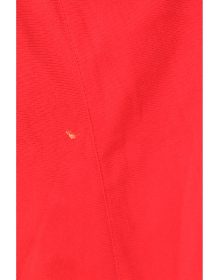 Jachetă de trening pentru bărbați ADIDAS Marea Britanie 42/44 Poliester color bloc roșu mare