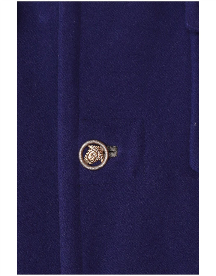 VERSACE Manson cu glugă pentru bărbați UK 38 Medium Blue Wool Designer