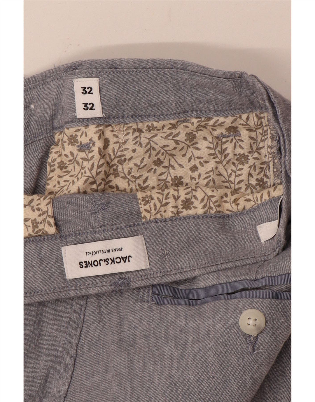 Pantaloni chino slim pentru bărbați Jack & Jones W32 L32 gri