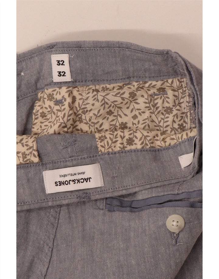 Pantaloni chino slim pentru bărbați Jack & Jones W32 L32 gri