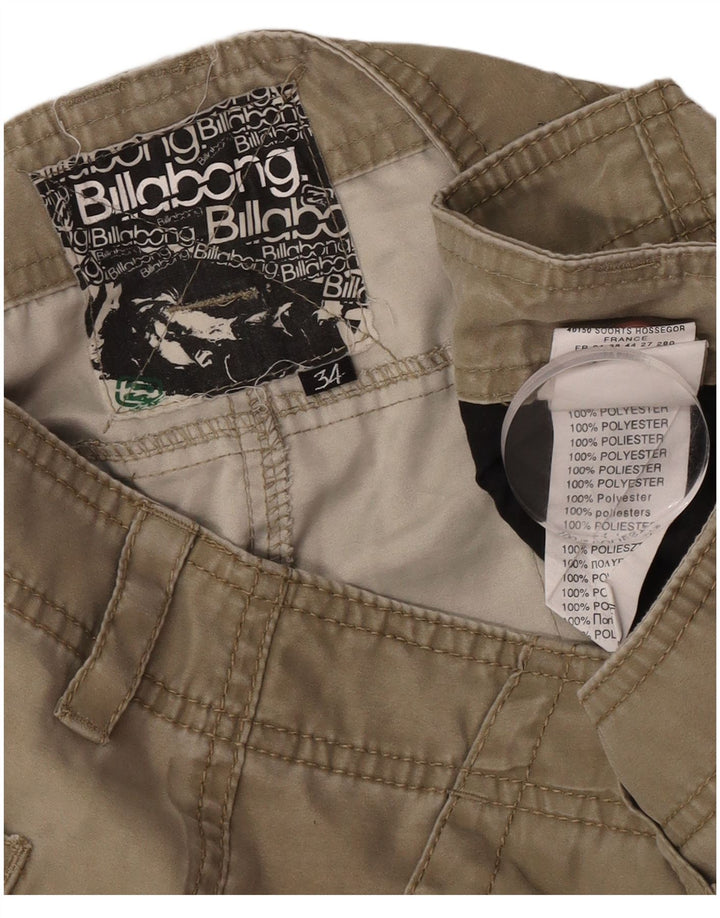 Pantaloni scurti cargo pentru bărbați Billabong W34 Poliester kaki mare