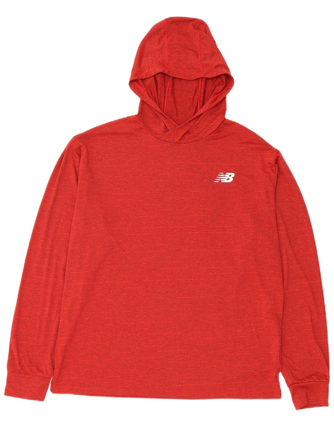 Pulover cu glugă New Balance pentru femei UK 14 Poliester roșu mediu