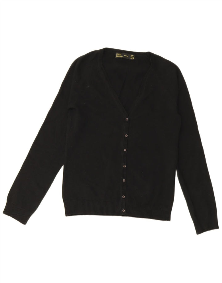 Pulover cardigan pentru femei Zara UK 12 bumbac mediu negru