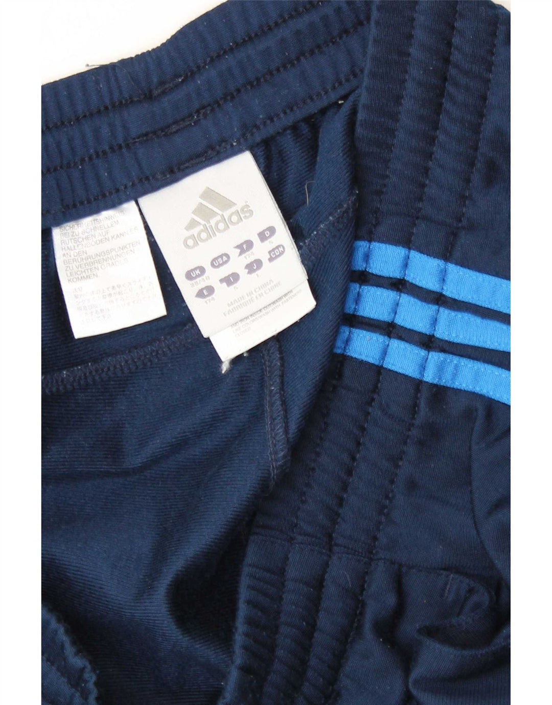 Pantaloni de trening Adidas pentru bărbați Marea Britanie 38/40 Poliester mediu albastru bleumarin