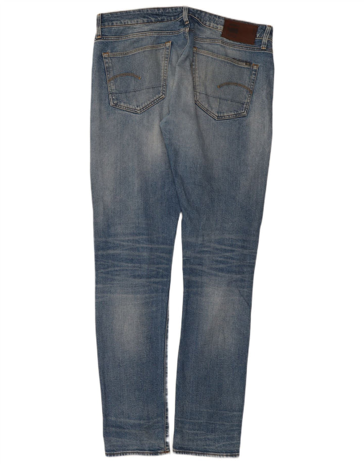 Blugi G-Star 3301 Slim pentru bărbați W36 L38 Bumbac albastru