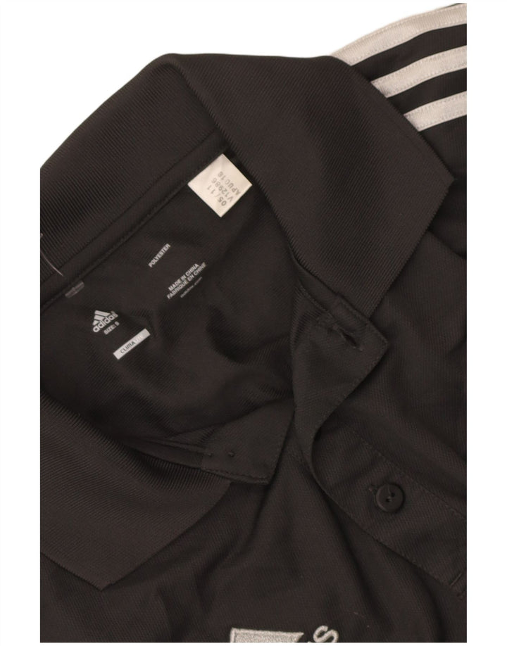 Tricou polo cu grafic Liverpool Adidas pentru bărbați, mic, gri, poliester color bloc