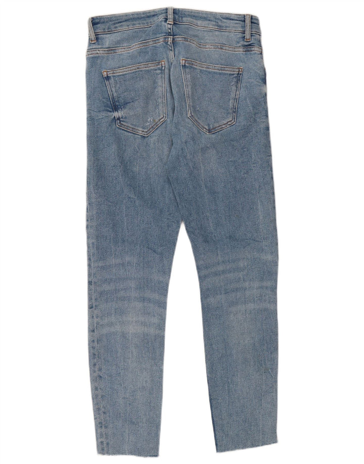 ZARA Blugi skinny tăiați pentru femei EU 40 Mediu L30 L26 Bumbac albastru