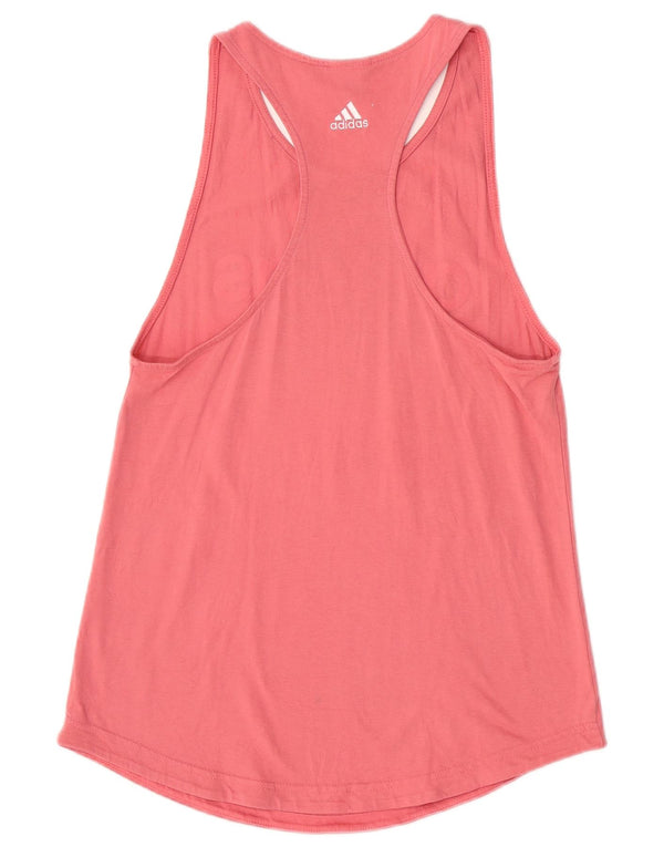 Vesta grafică pentru femei Adidas UK 10 Small Pink