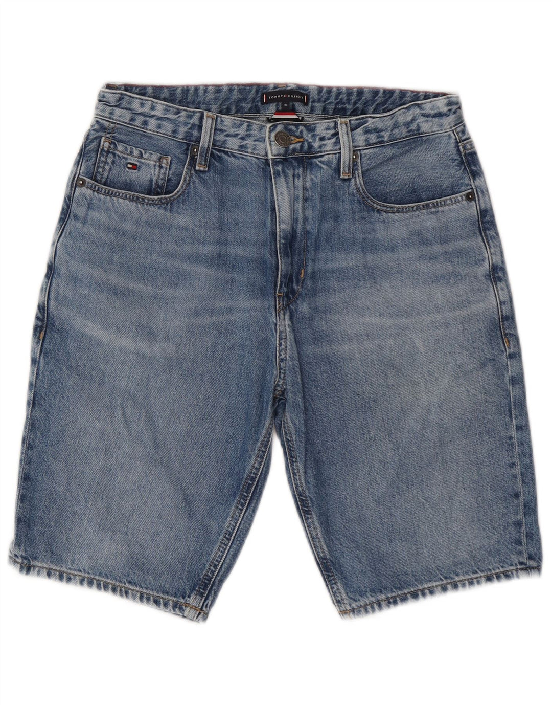 Pantaloni scurți din denim pentru băieți Tommy Hilfiger 15-16 ani W28 Albastru