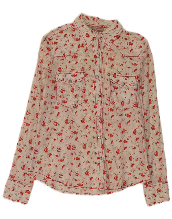 Bluză cămașă pentru femei Marlboro Classics, cu o formă regulată, UK 14 Medium White Floral