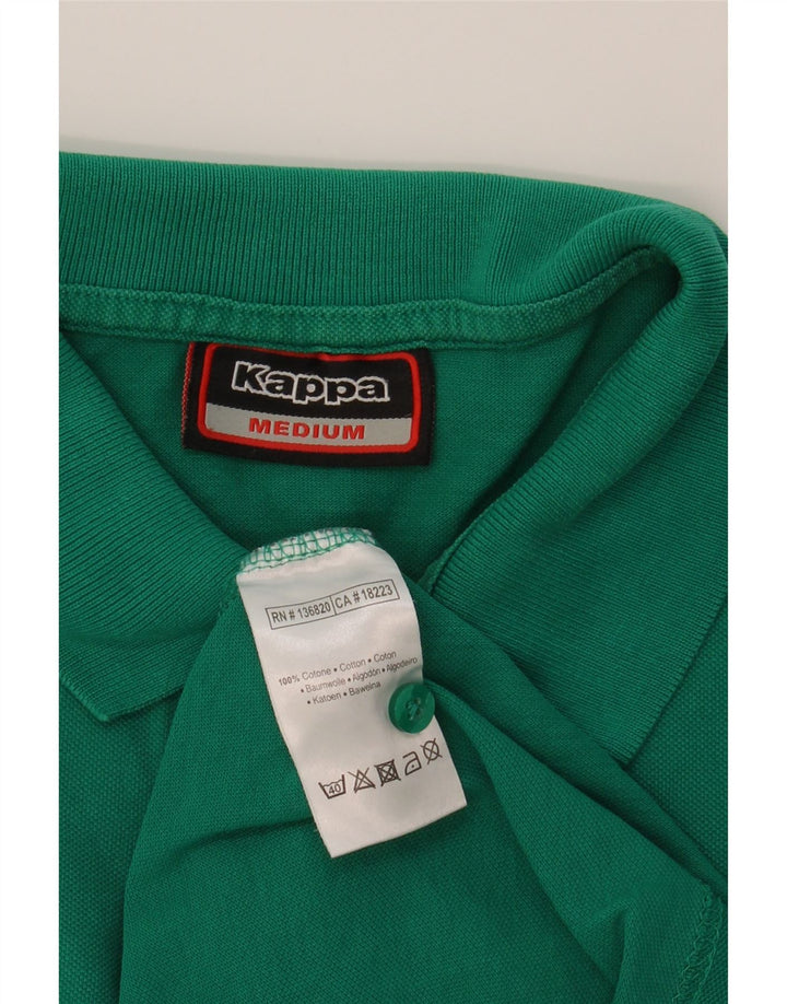 KAPPA Mens Polo Shirt Medium Green Cotton Vintage Kappa and Second-Hand Kappa from Messina Hembry 