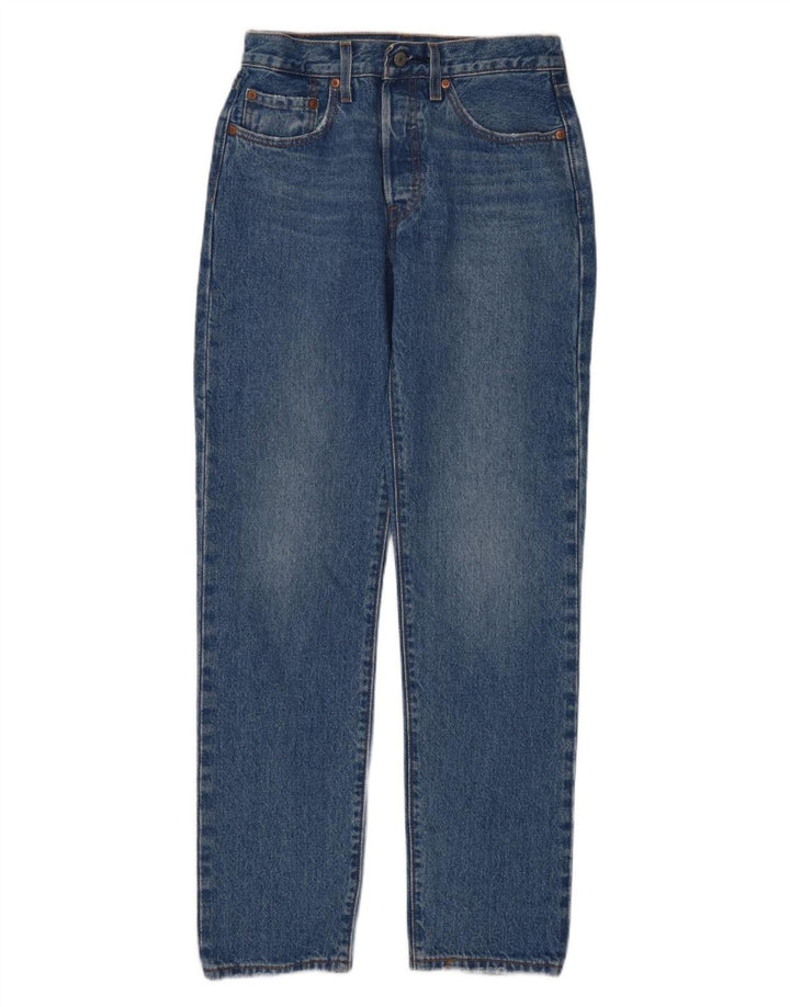 Blugi drepti pentru femei Levi's 501 W26 L30 Bumbac albastru