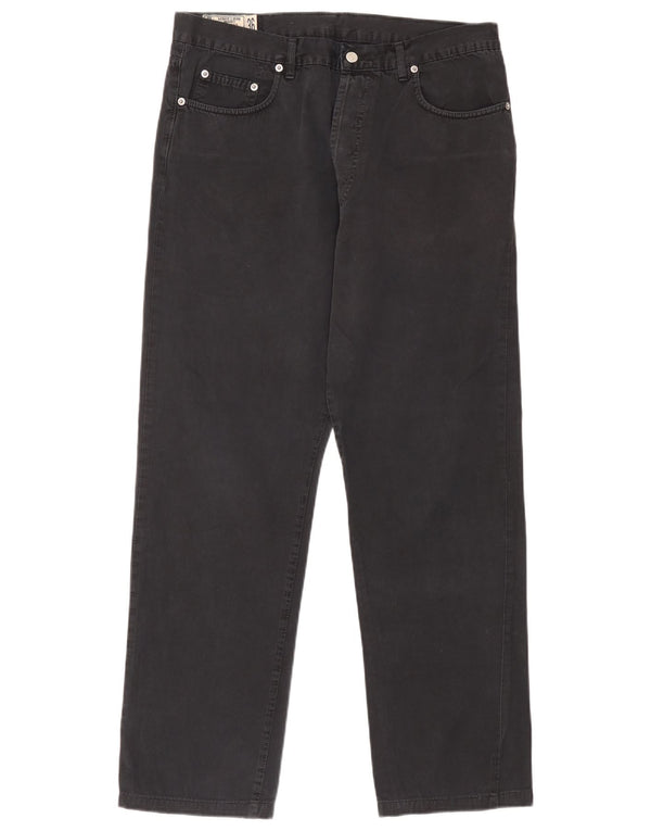Uniformă Blugi Drepți Bărbați W36 L30 Bumbac Negru