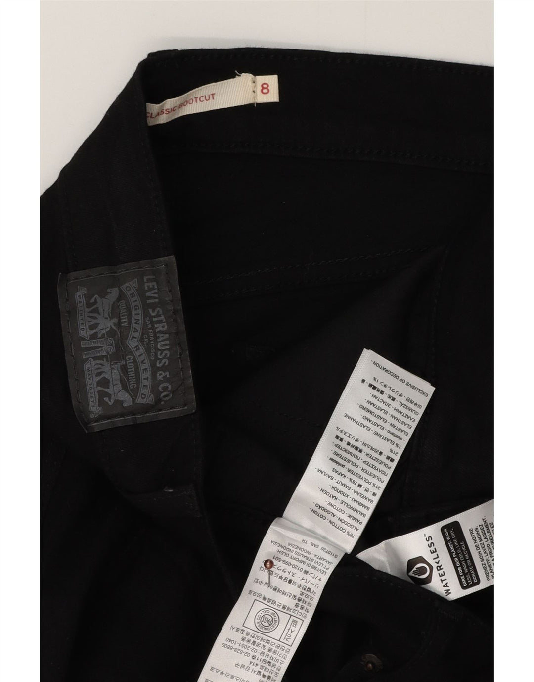 LEVI'S Blugi Classic Bootcut pentru Damă US 8 Medium W30 L29 Bumbac Negru