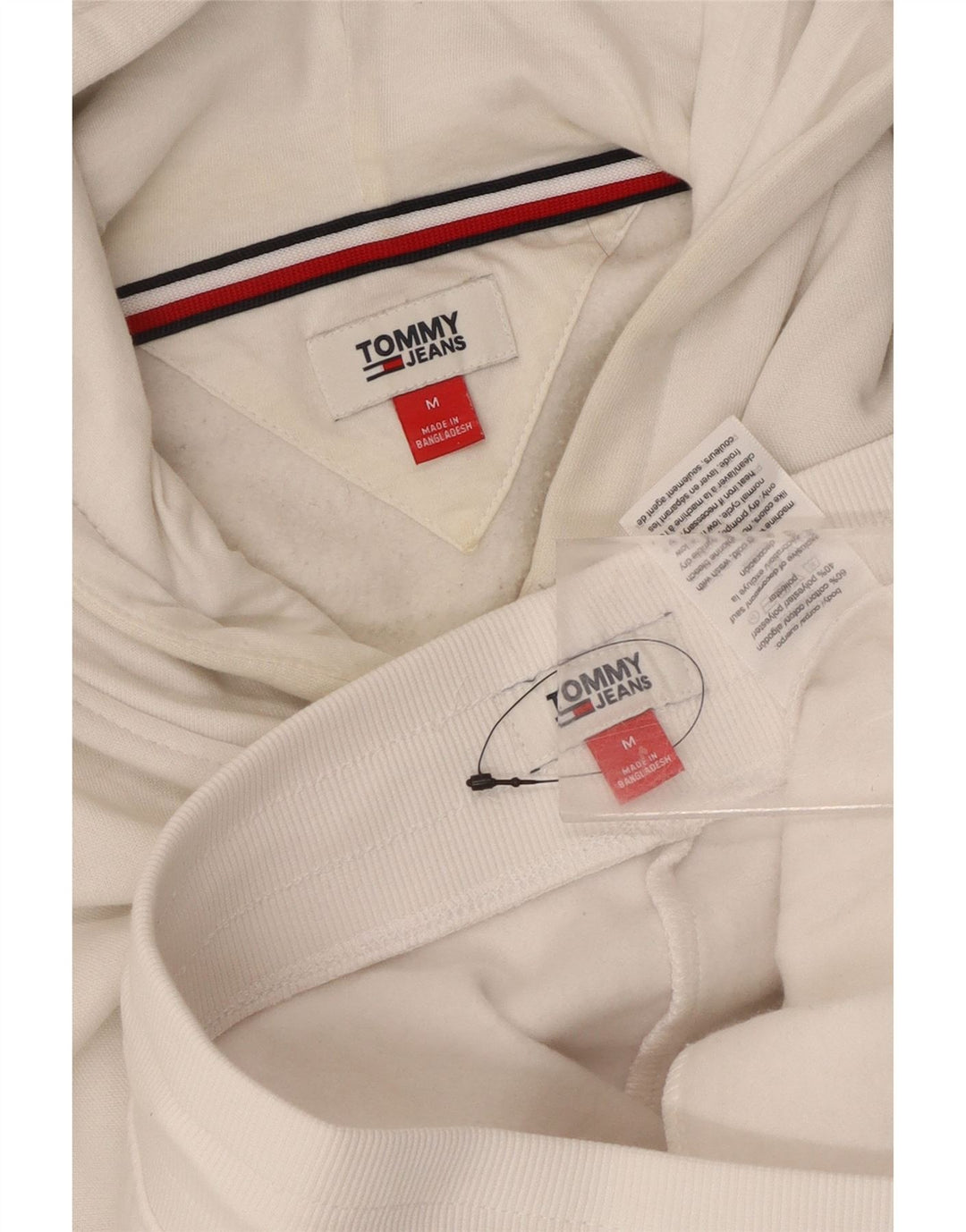 Trening complet cu grafic Tommy Hilfiger pentru femei UK 14 Bumbac alb mediu