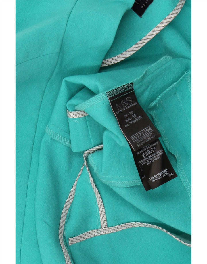 Jachetă pentru femei Marks & Spencer Open Blazer UK 10 Poliester turcoaz mic