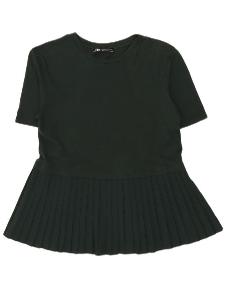 Bluză pentru femei Zara UK 10 Small Khaki