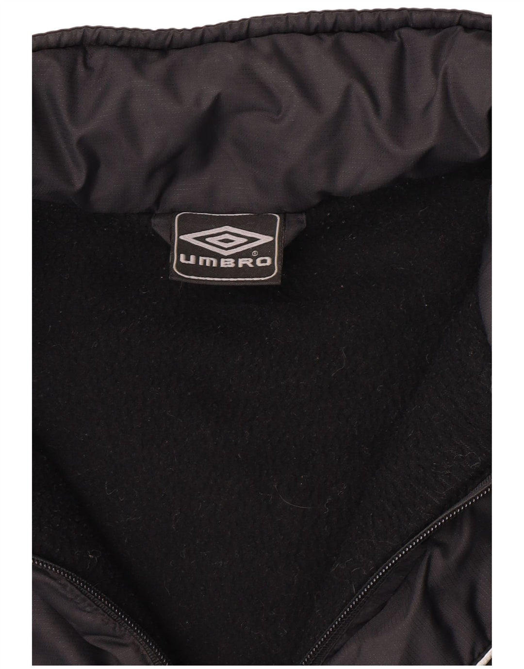Jachetă de vânt pentru bărbați Umbro cu glugă, UK 36, nailon mic, negru