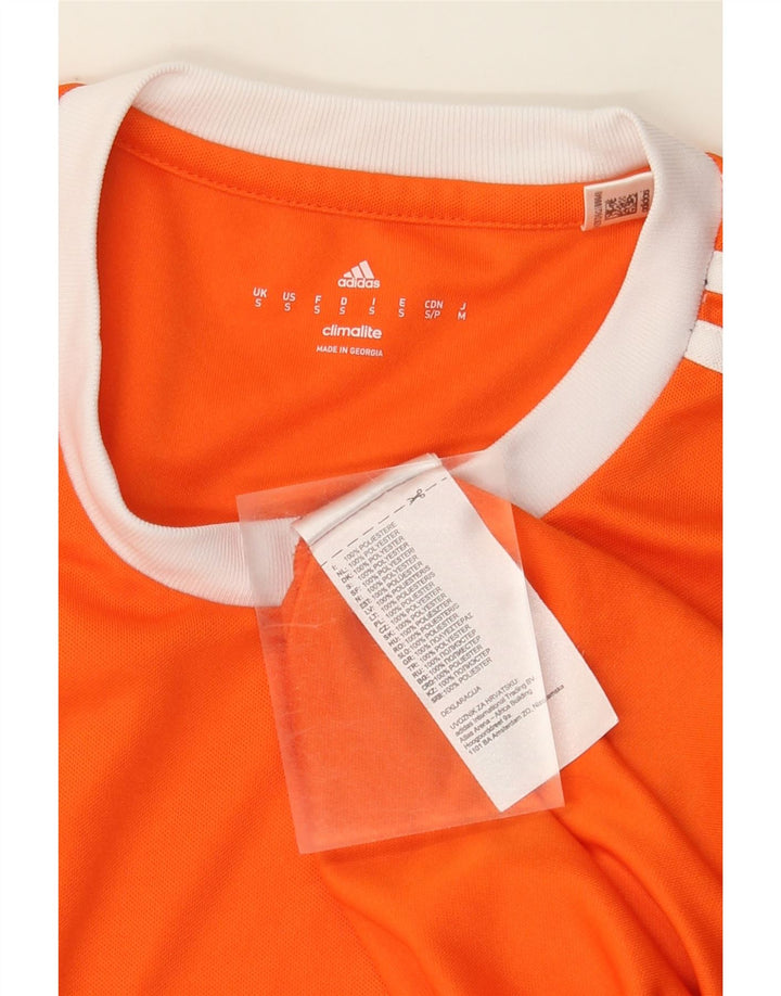 Tricou Adidas Climalite pentru bărbați Top mic poliester portocaliu
