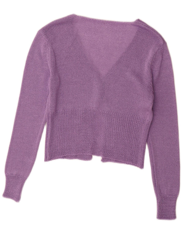 Jumper bolero vintage pentru femei UK 10 mic violet