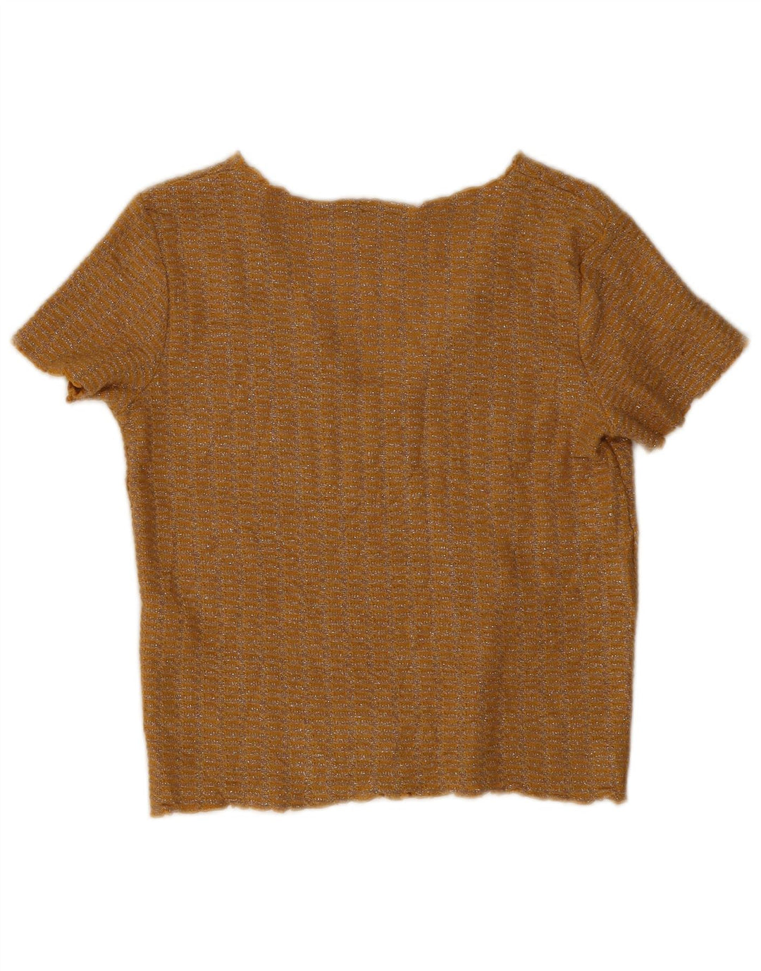 Bluză pentru femei Zara Crop Top UK 10 Poliester cu pete galbene mici