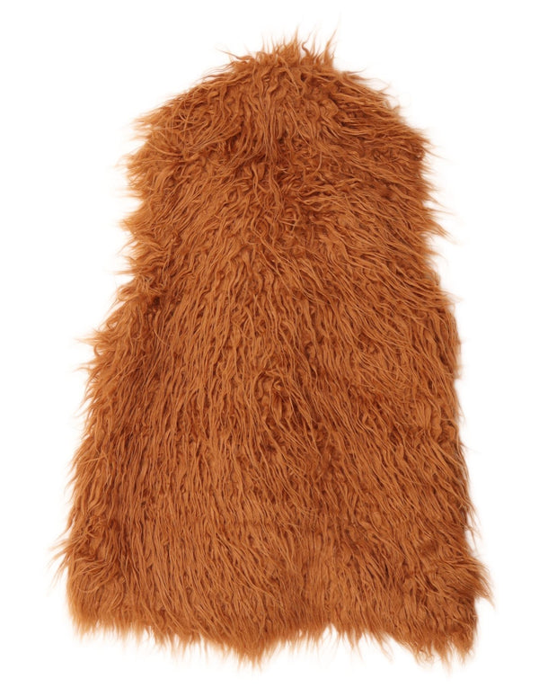 Gilet pentru femei Guess din blană artificială UK 6 XS bej acrilic