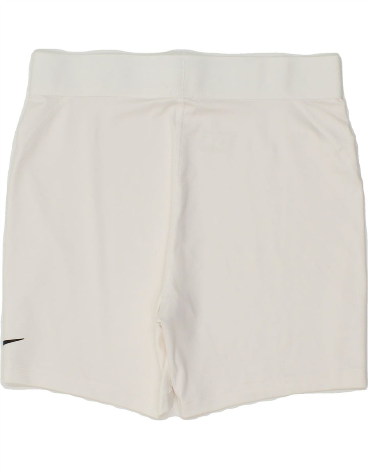 NIKE Womens Sport Shorts UK 12 Medium White Vintage Nike and Second-Hand Nike from Messina Hembry 
