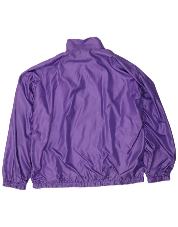 Jachetă de trening vintage pentru bărbați, 2XL, mov, poliamidă