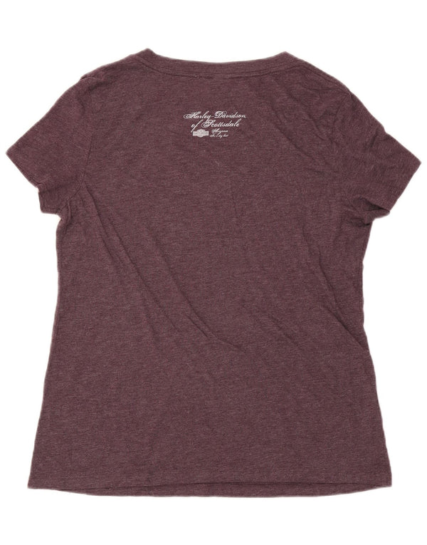 Tricou grafic Harley Davidson pentru femei Top UK 20 2XL Violet Poliester