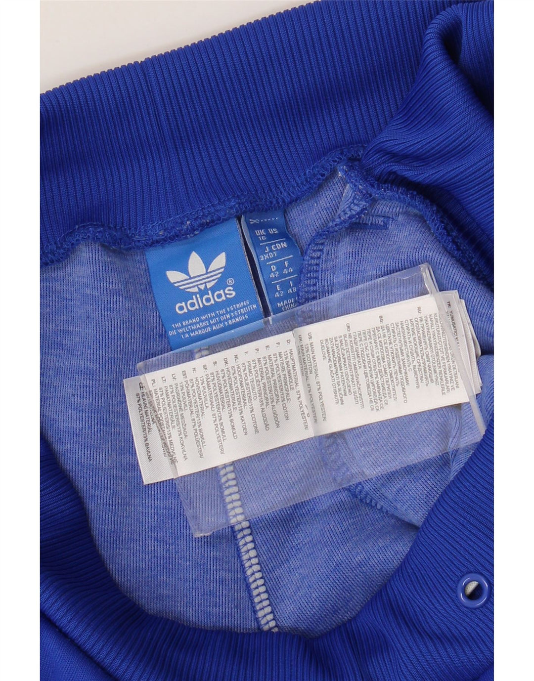 Pantaloni de trening Adidas pentru femei Joggeri UK 16 Poliester albastru mare