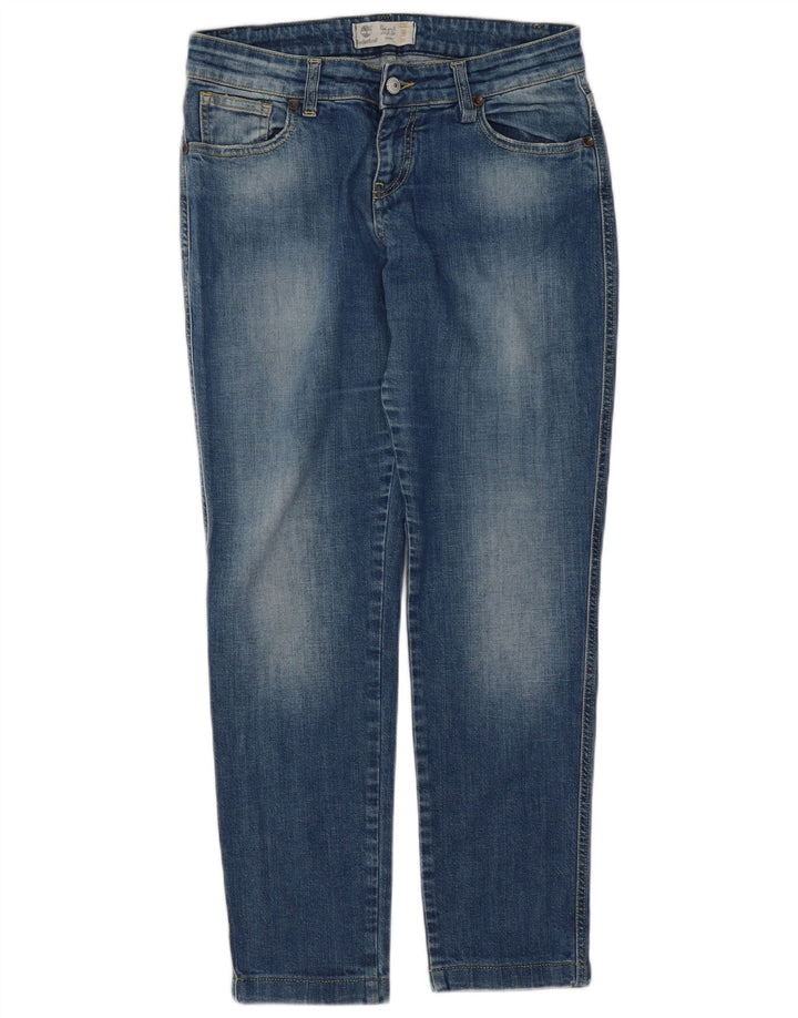 Blugi conici pentru femei Timberland W30 L28 albastru