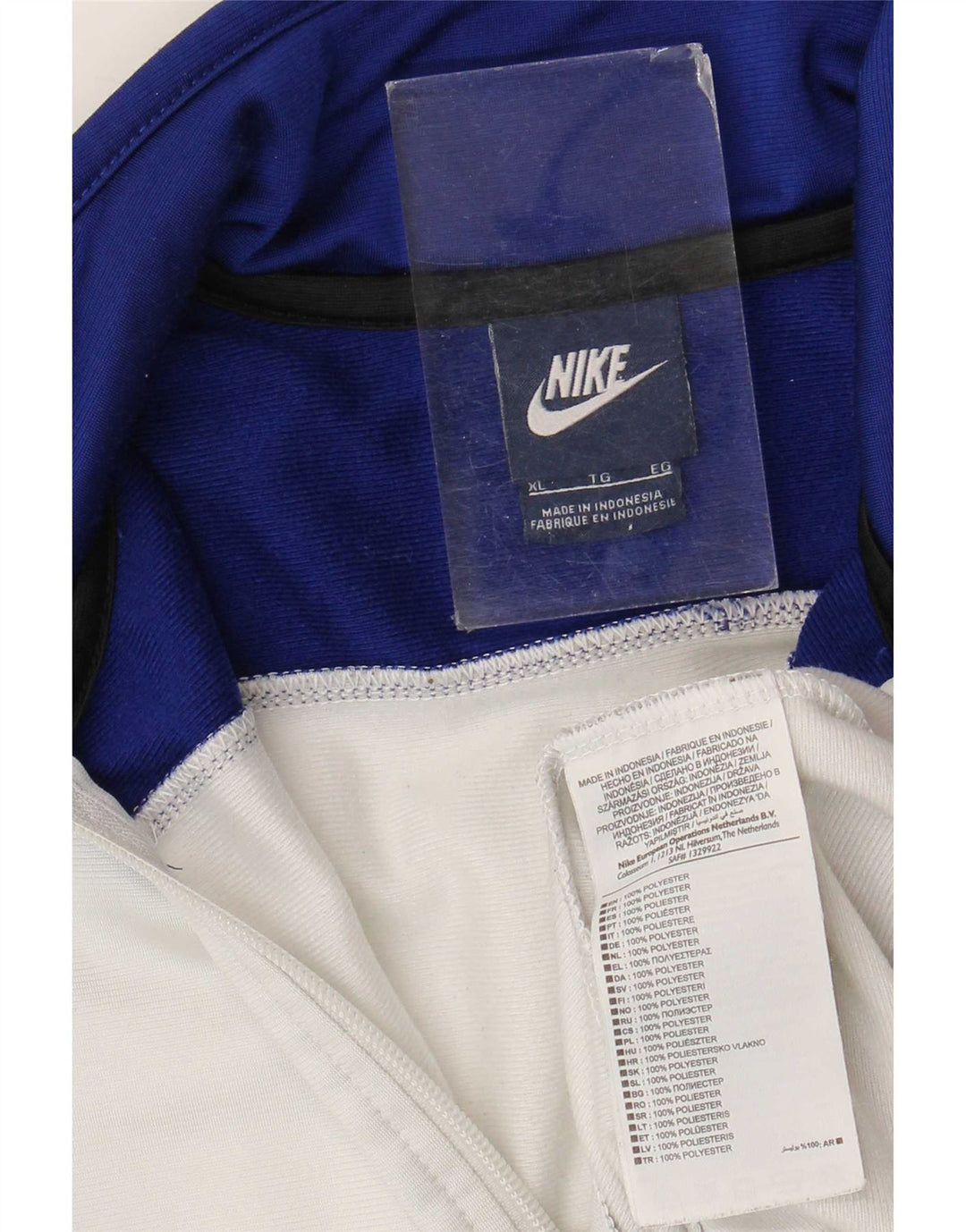 Jachetă de trening Nike pentru femei UK 18 XL, poliester color bloc alb