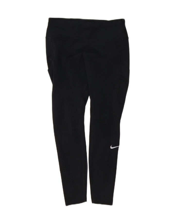 Leggings crop Nike pentru femei UK 14 Large Black