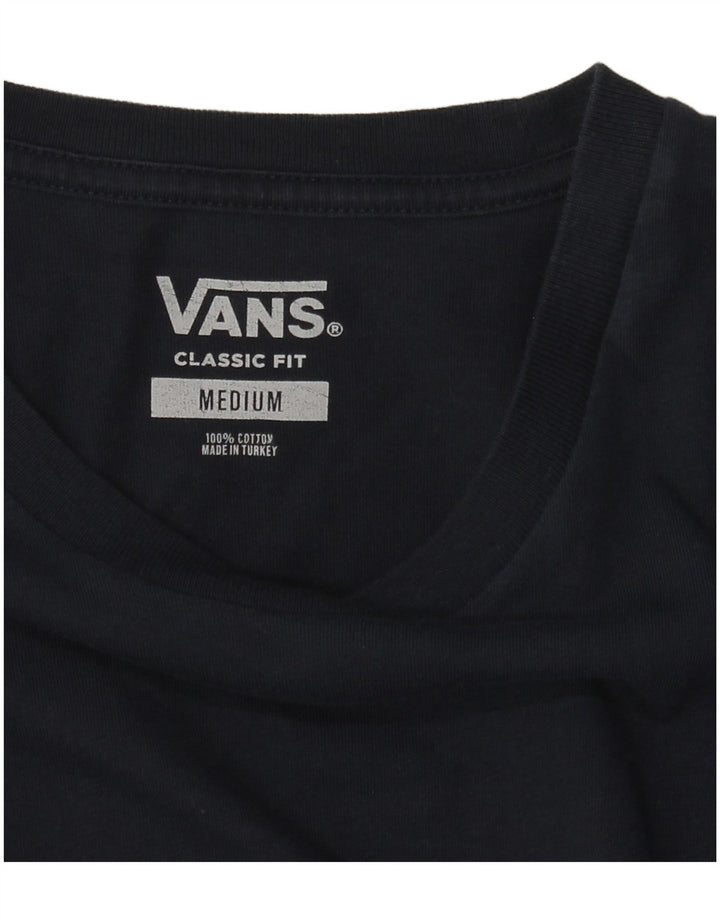 Tricou grafic pentru bărbați Vans Classic Fit Top mediu din bumbac bleumarin