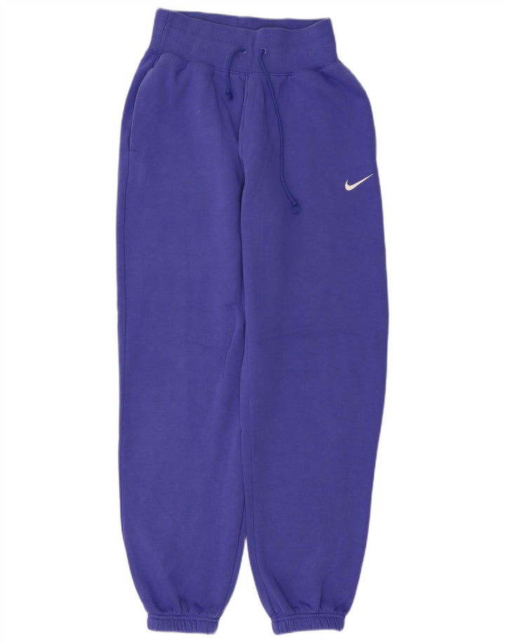 Pantaloni de trening pentru femei NIKE Pantaloni de jogging UK 4 XS Bumbac albastru