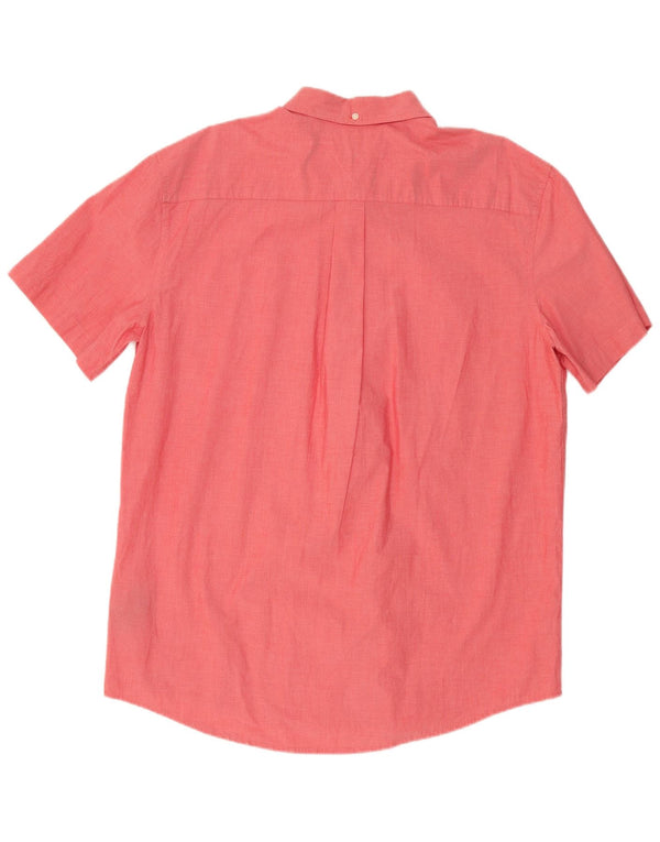 Cămașă cu mânecă scurtă pentru bărbați Tommy Hilfiger, cu ajustare clasică, XL, bumbac roșu