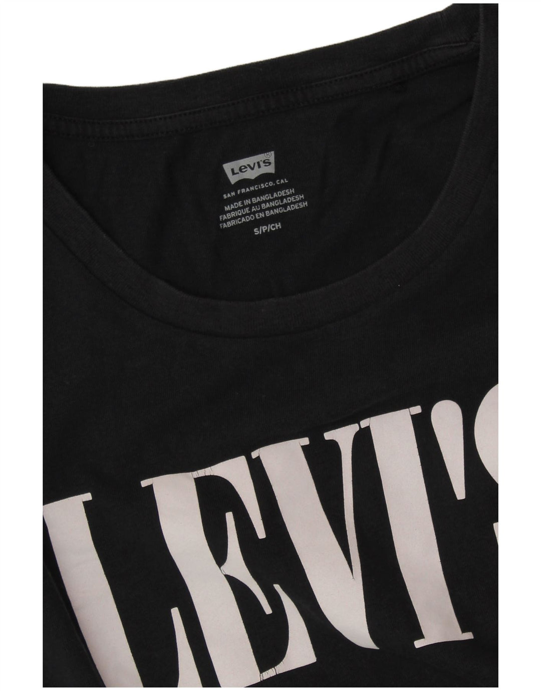 Tricou grafic LEVI'S pentru femei Top UK 10 Small Black
