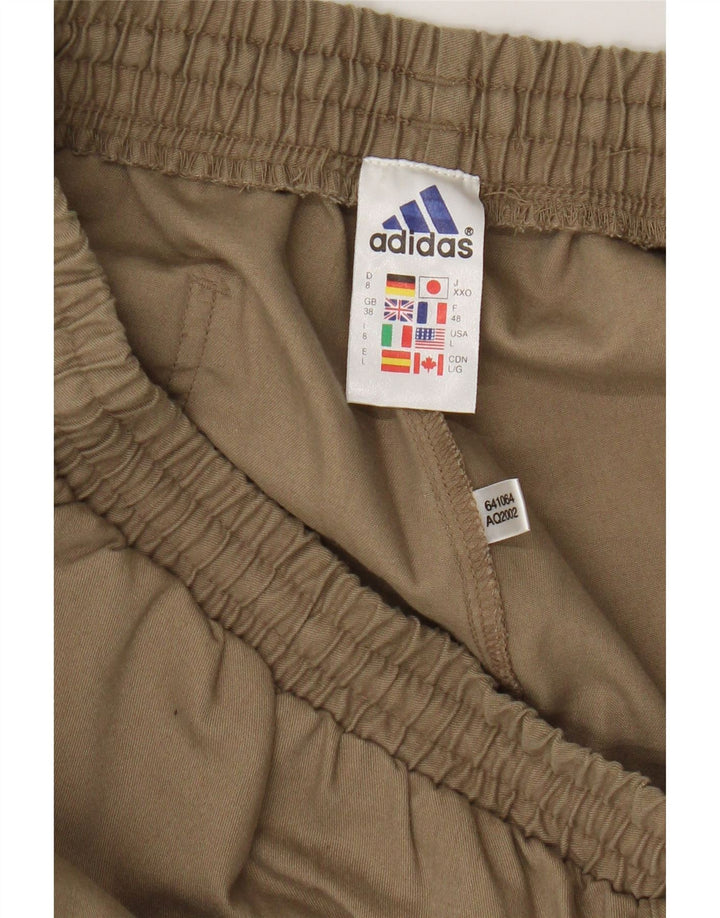 Pantaloni scurți casual Adidas pentru bărbați, mari W32, poliester bej