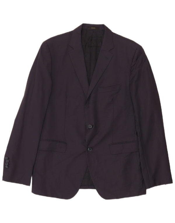 Massimo Dutti Jachetă pentru bărbați cu 2 nasturi EU 52 Lână mare albastru bleumarin