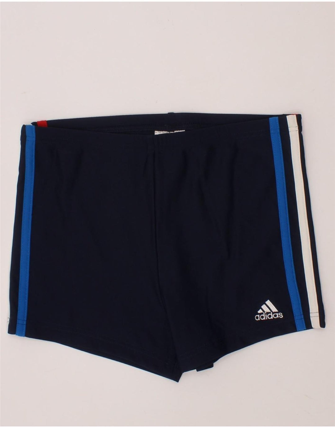 ADIDAS Boys Sport Shorts 9-10 Years  Navy Blue Polyamide Vintage Adidas and Second-Hand Adidas from Messina Hembry 