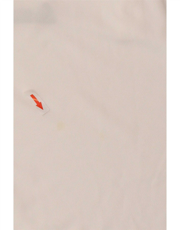 Tricou polo Nike Dri Fit pentru bărbați, mare, alb, din poliester